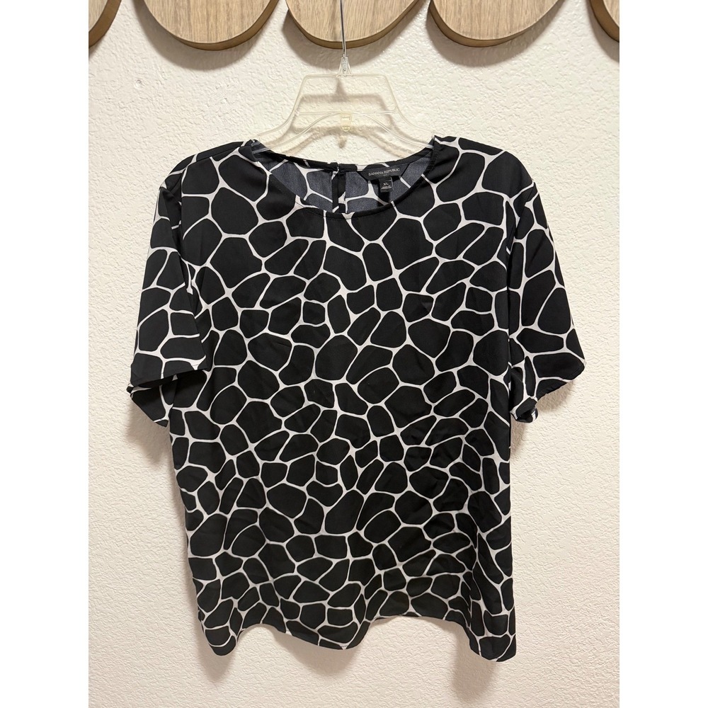 Banana Republic Black Top Blouse Size XL